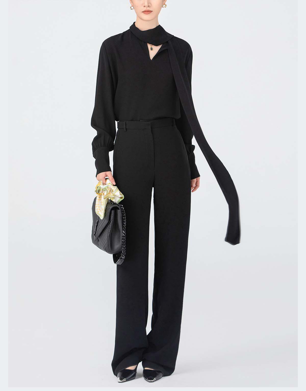 Tri-acetate Ribbon Shirt-105-4